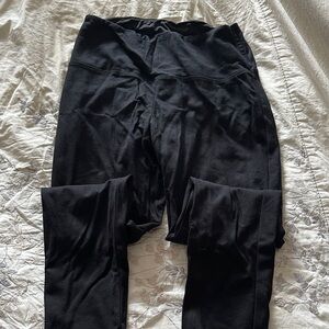 Women's Black High-Waist Stretch Leggings